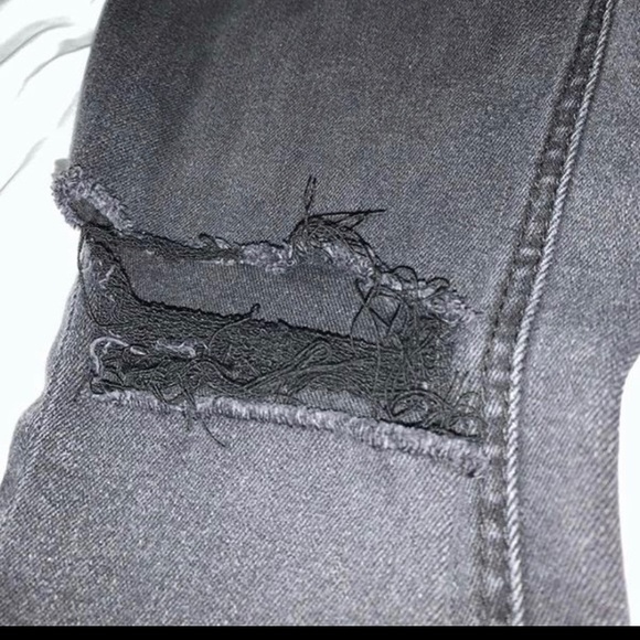 Original Use Jeans Skinny Stacked Destressed Dark Grey Pants Poshmark